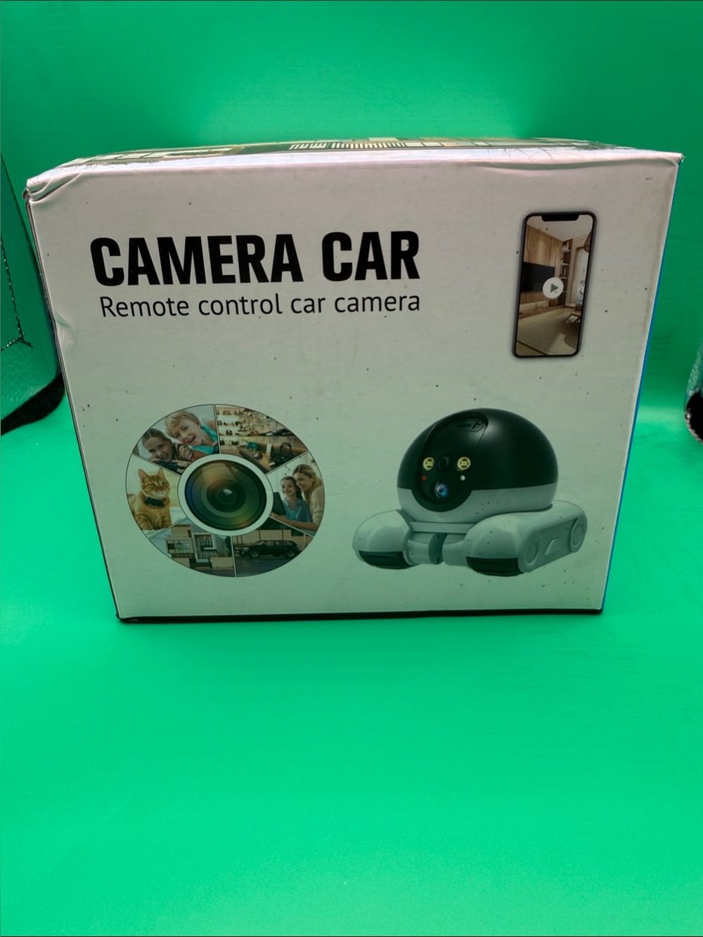 Remote Control Camera Car - Black and White